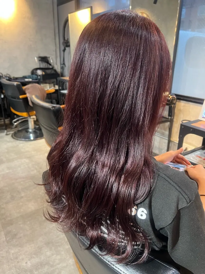 ロング カラー ラベンダーカラー ピンクカラー ピンクラベンダー RIM. MERUAのヘアスタイル
