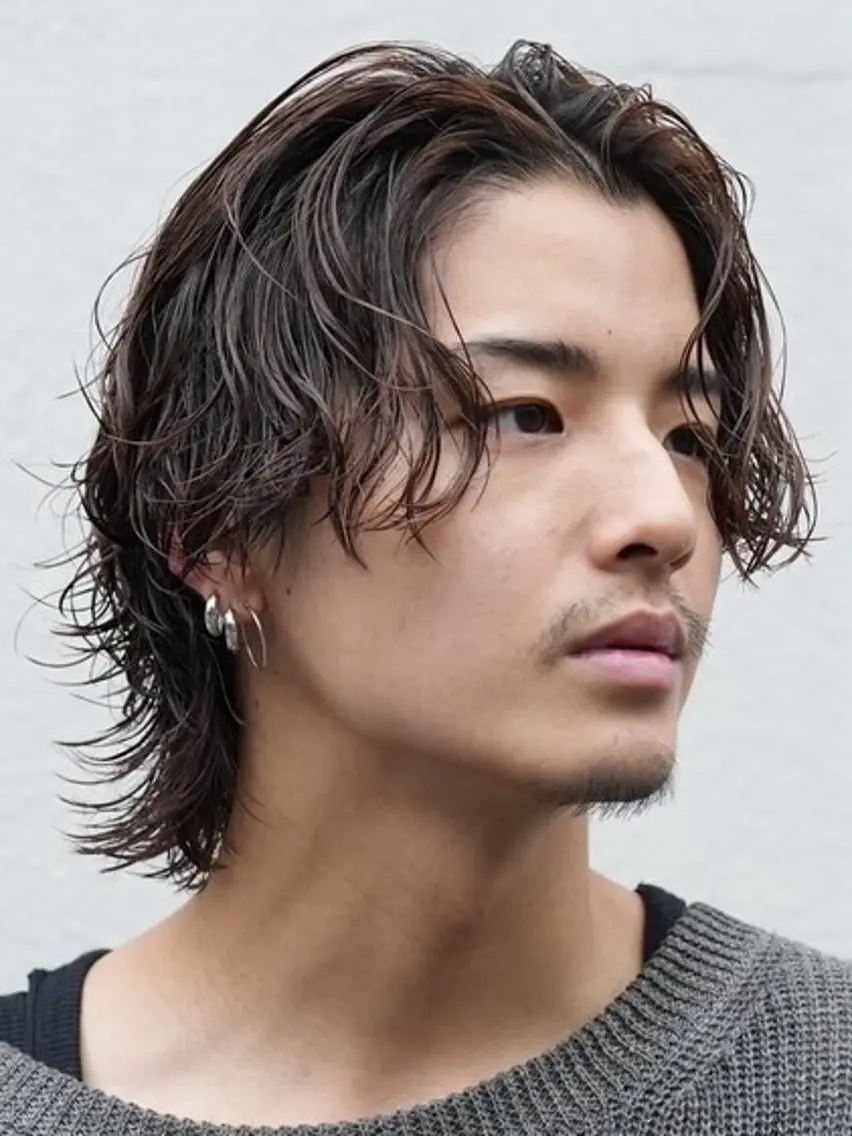 ミディアム パーマ カット パーマ fifth  木下 浬玖のヘアスタイル