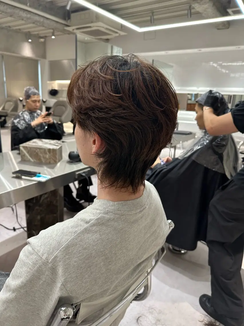 ショート カラー パーマ メンズ ASUKA/メンズ パーマ特化/千歳烏山のヘアスタイル