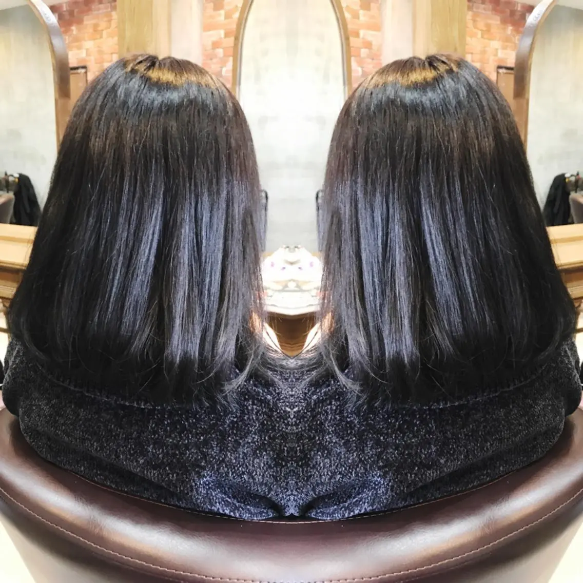 ミディアム カラー カット ヘアカラー トリートメント 重政 和樹のヘアスタイル