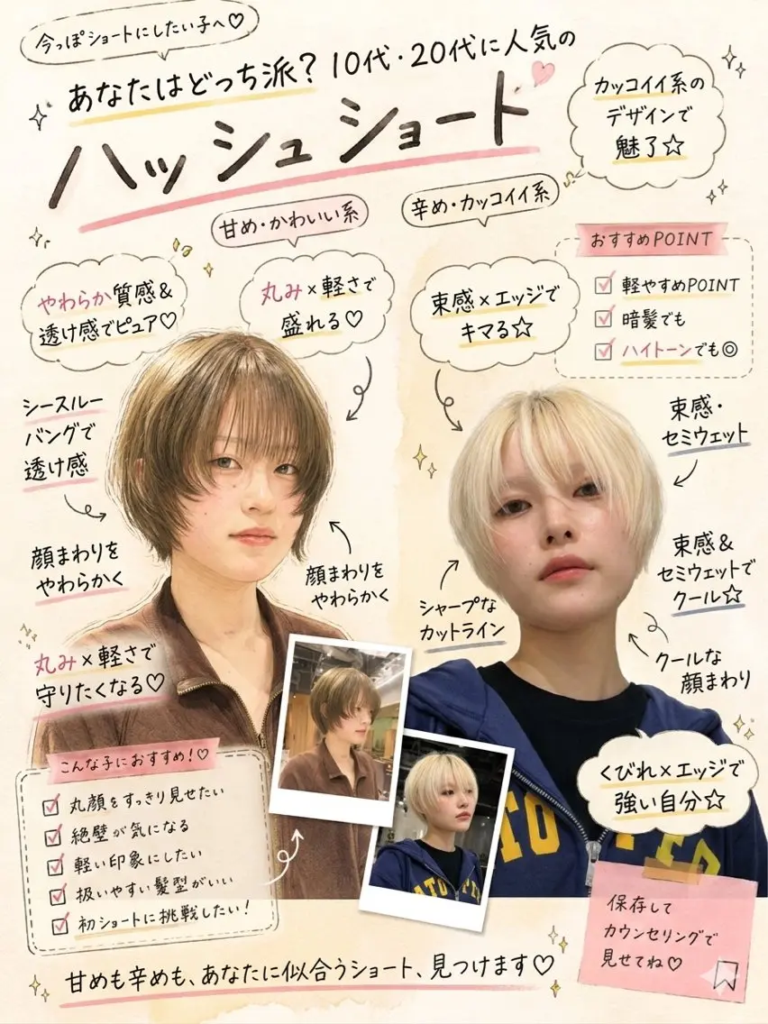 ショート ショートヘア 石塚 瑛里菜のヘアスタイル