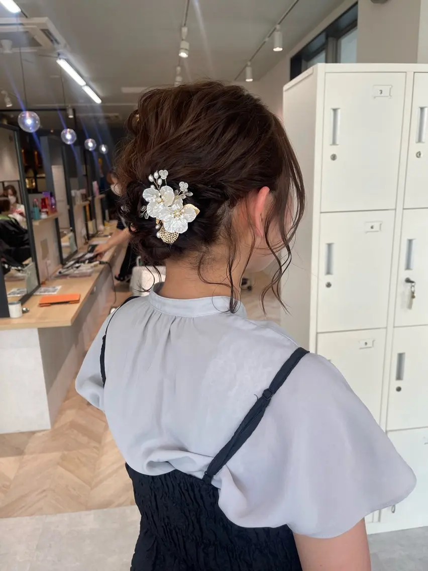 ヘアアレンジ カット ヘアセット * 透明感カラー c h i h o *のヘアスタイル