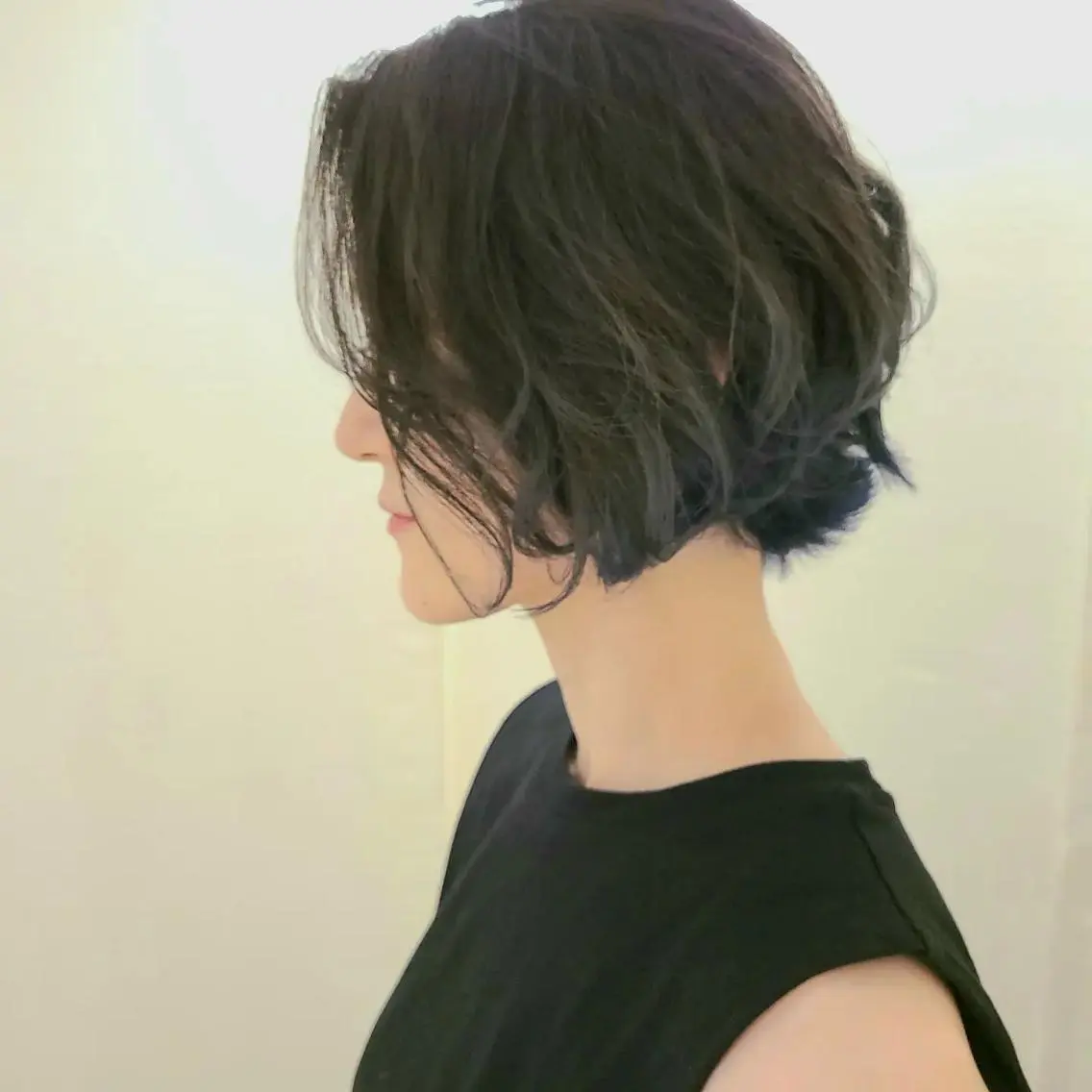 ミディアム ショートボブ ボブ カット ✨ショート✨レイヤー ✨パーマ✨メンズ✨のヘアスタイル