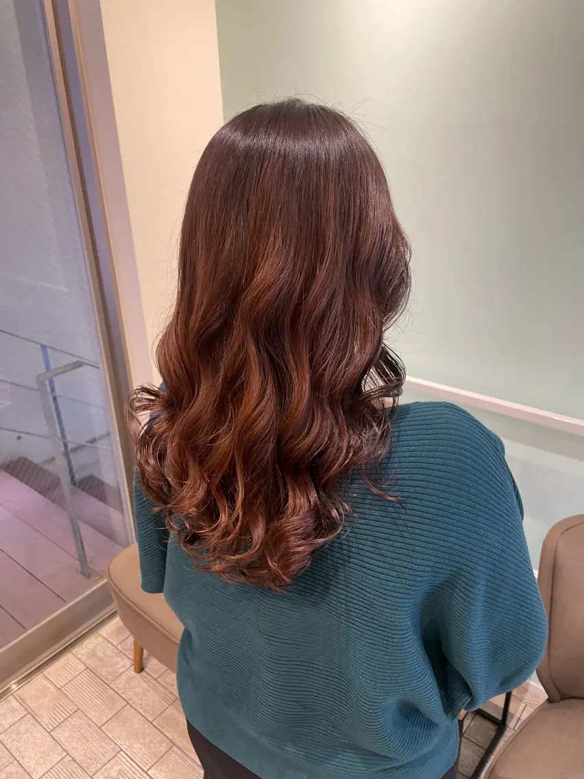 ロング パーマ コテ巻き風パーマ カンノケンタのヘアスタイル