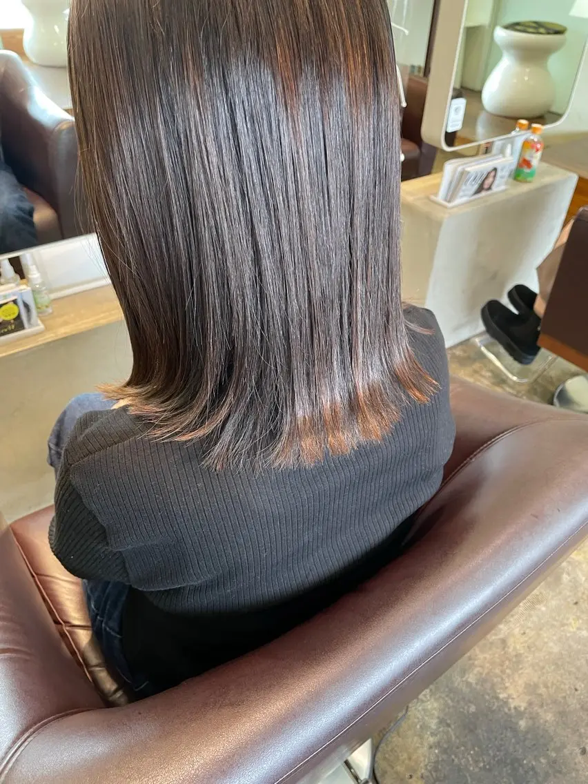 セミロング ボブ 中村 碧のヘアスタイル
