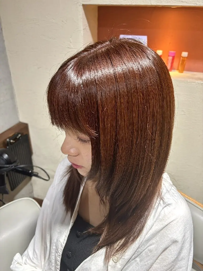 カラー ブラウンカラー 山崎 里桜のヘアスタイル