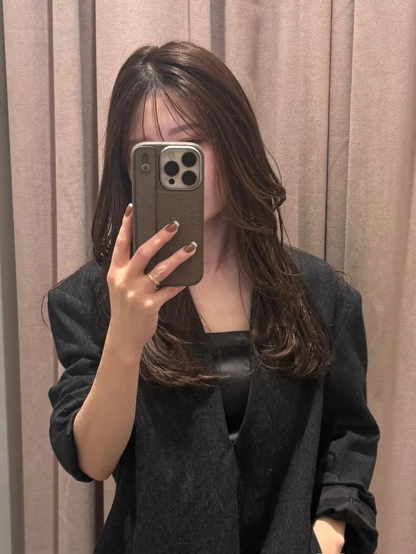 ロング レイヤーカット カット ヘアカラー トリートメント レイヤーカット× 髪質改善カラー 片山のヘアスタイル