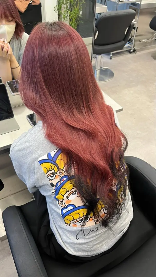 ロング カット ヘアカラー トリートメント エクステ 似合わせカット/ ブリーチ/店長レンのヘアスタイル