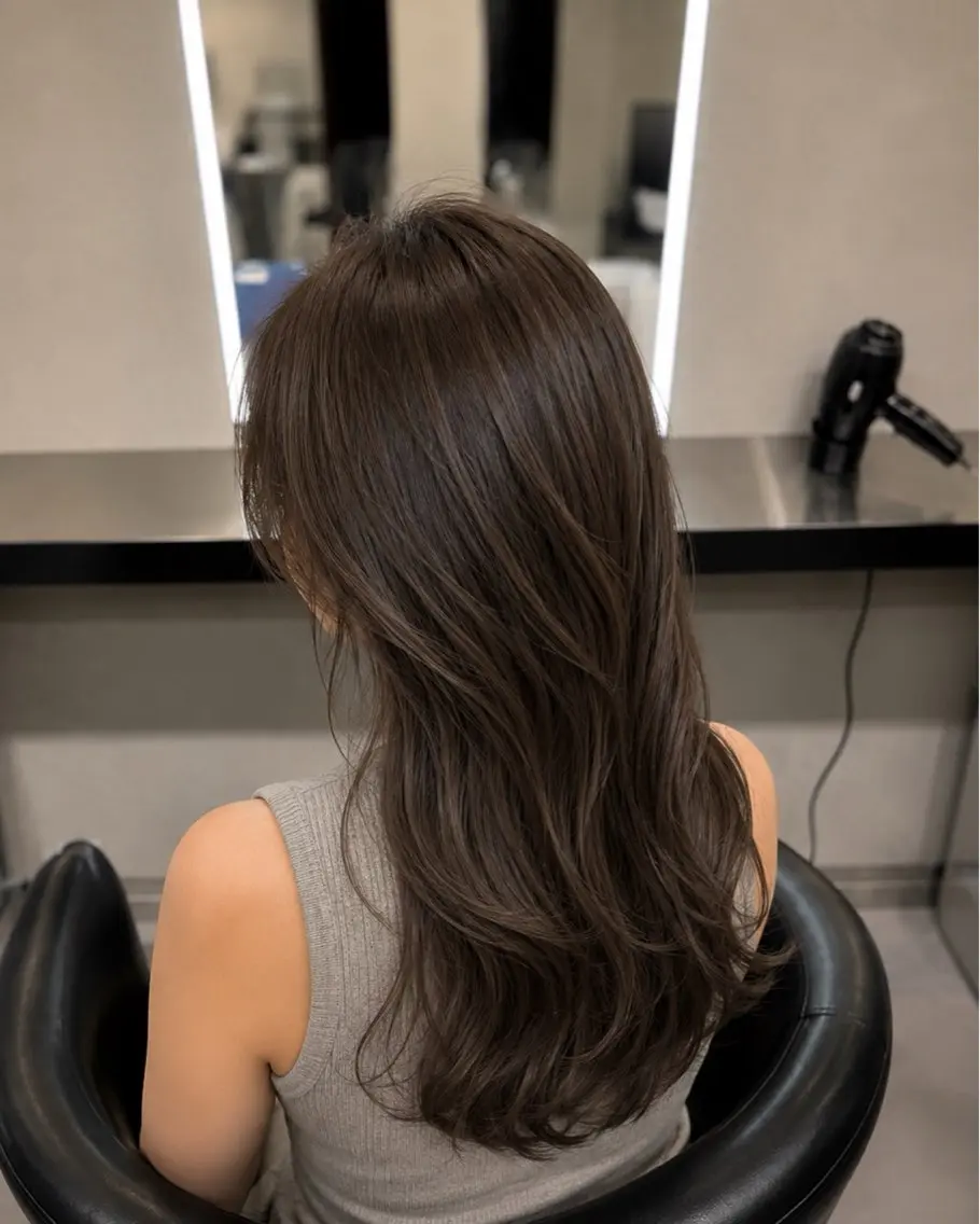ミディアム カラー ブラウンカラー トリートメント 🌈ウルトワ水素 髪質改善naru🌈のヘアスタイル