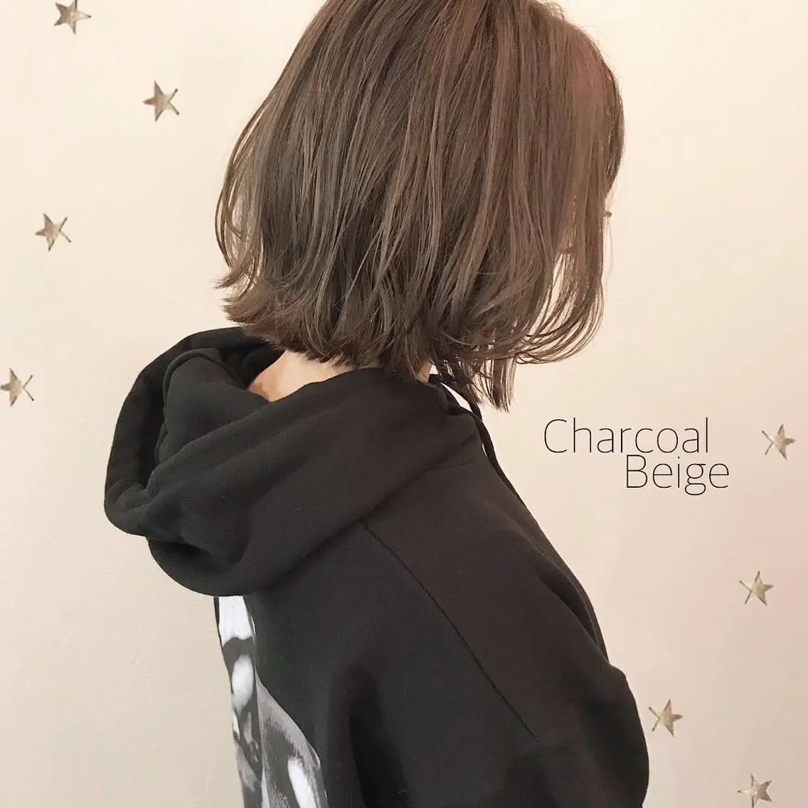 ミディアム カラー 市川 千夏のヘアスタイル