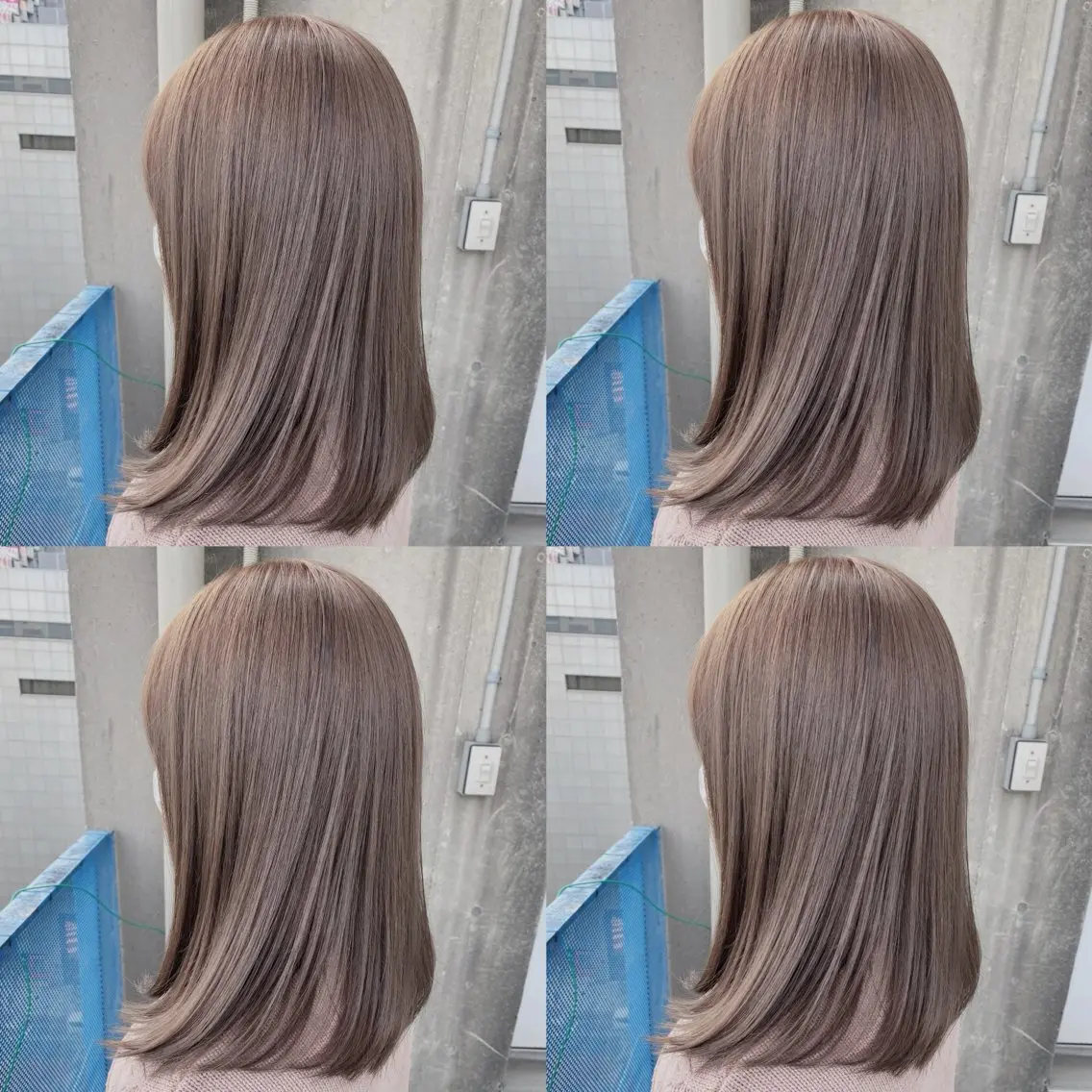 ミディアム ヘアカラー トリートメント ヘッドスパ 透明感♡グレージュ ♡ミルクティー♡のヘアスタイル