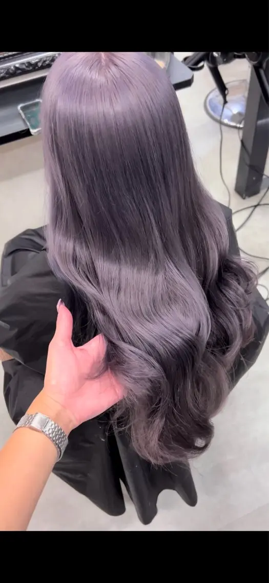 ロング ヘアカラー ハイトーン髪質改善 🫧大阪/kanonのヘアスタイル