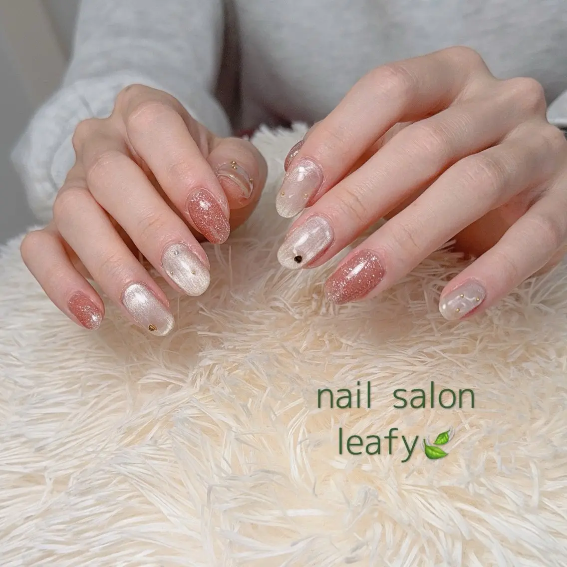 ネイル 持ち込み ネイルサロン leafyのネイルデザイン