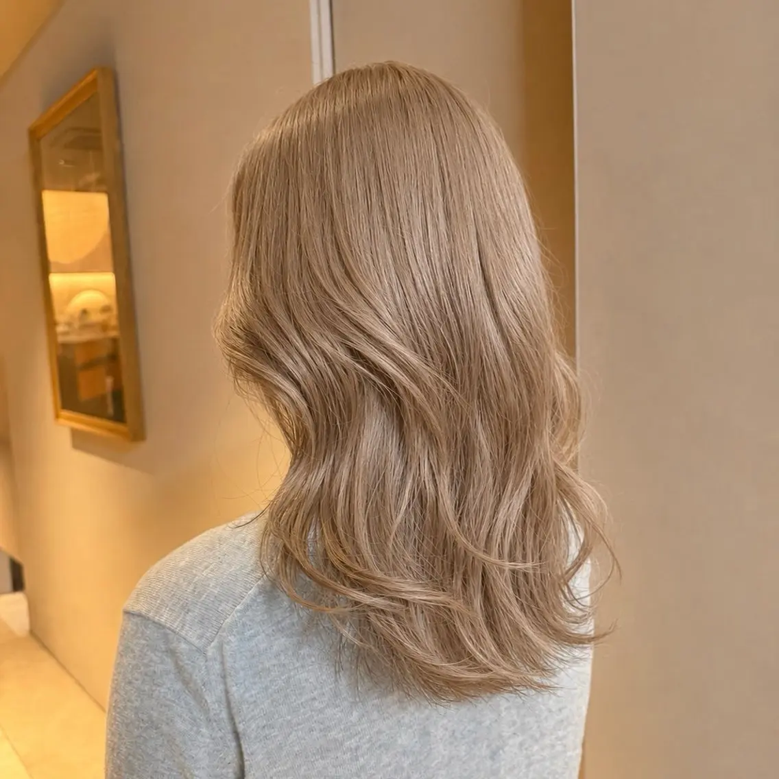 ミディアム カラー ブリーチ ボブ ヘアカラー ブリーチカラー🌟/ ちさとのヘアスタイル
