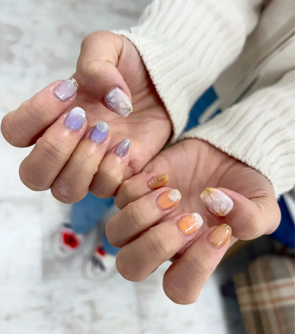 ネイル 持ち込み 吉田 里菜のネイルデザイン