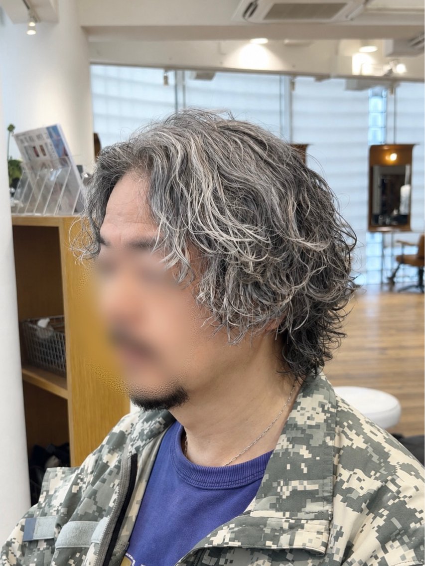 セミロング パーマ メンズ メンズパーマ セミロングパーマ カット パーマ Koki/ メンズヘア特化のヘアスタイル