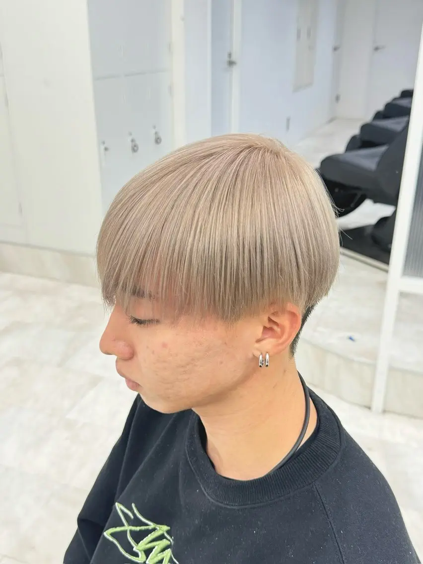 カラー メンズ ヘアカラー 🎨古着✖️ ハイトーンYui🎨のヘアスタイル