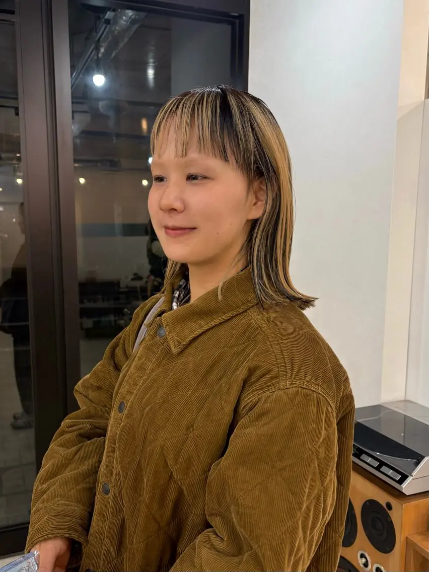 ミディアム カラー カット ヘアカラー eri kinjoのヘアスタイル