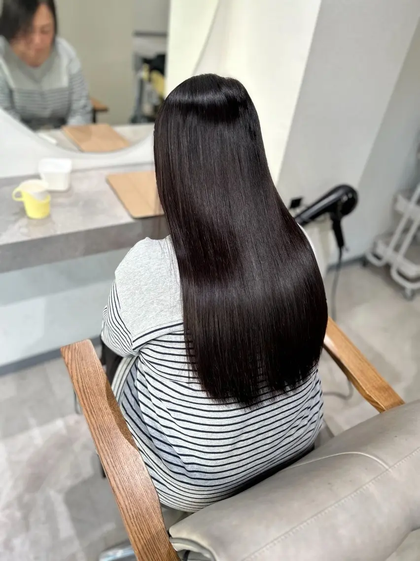 ロング パーマ 縮毛矯正 トリートメント 白髪ぼかし特化美容師 古賀雄歩のヘアスタイル