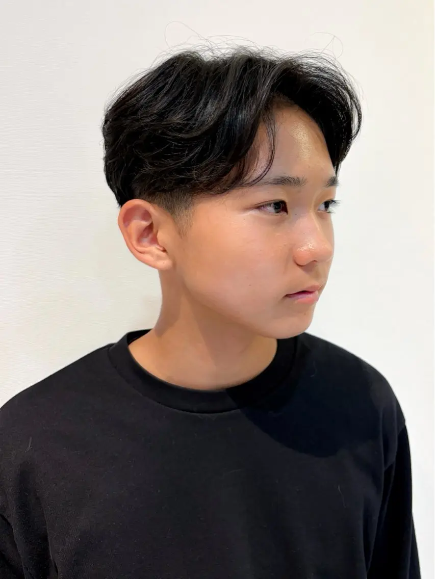 メンズ カット パーマ 石平 暖のヘアスタイル