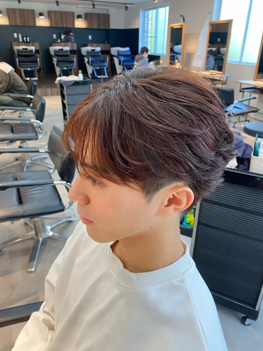ショート パーマ メンズ カット パーマ 韓国メンズヘア千葉駅 矯正パーマ/橋本のヘアスタイル