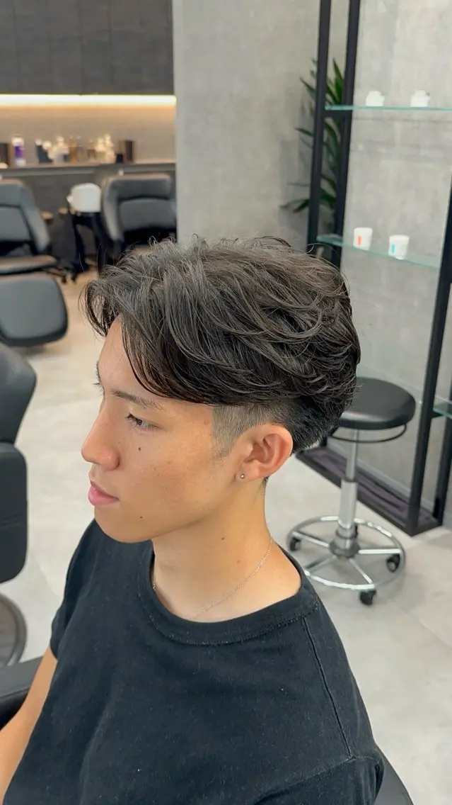 カラー パーマ メンズ メンズパーマ ニュアンスパーマ カット パーマ STANCE MEN'S公式のヘアスタイル