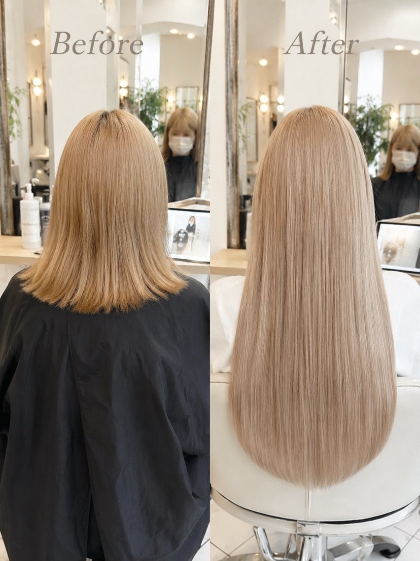 ロング カラー タケ ウチのヘアスタイル