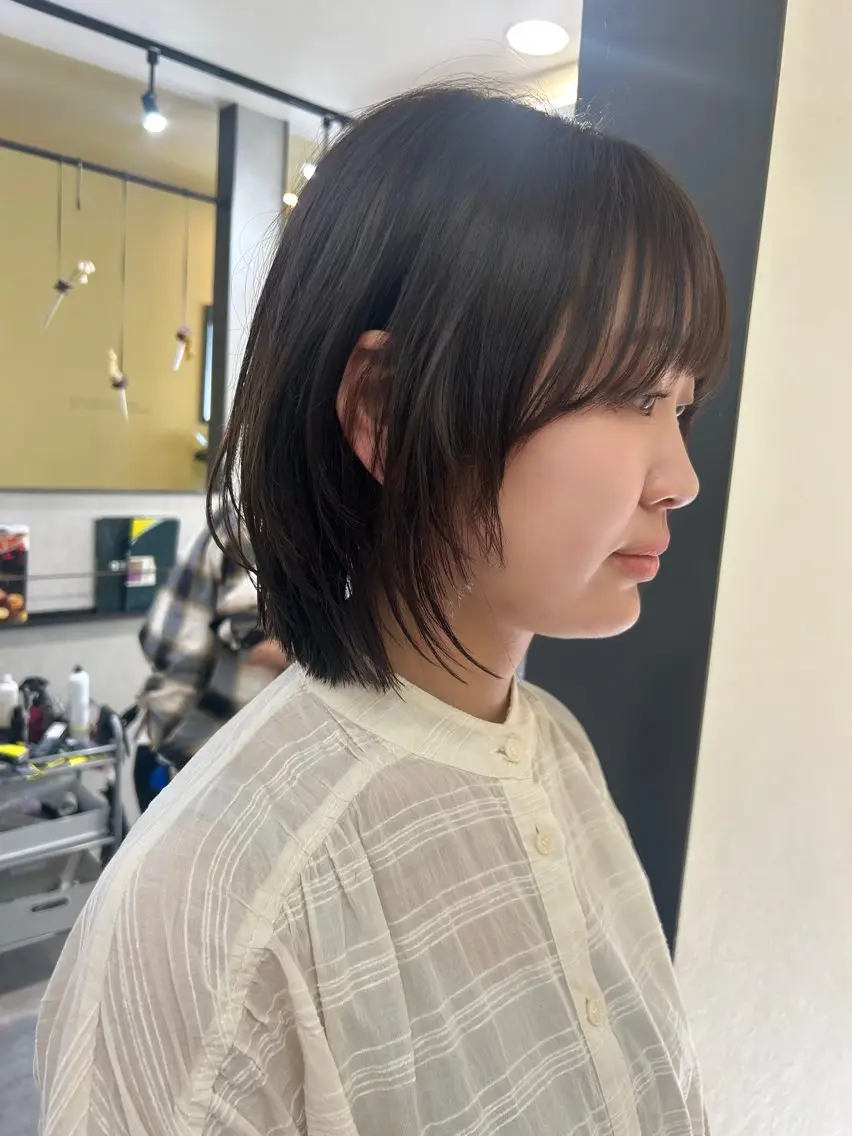ショート ボブレイヤー ボブ レイヤーカット カット トリートメント hubhair レイヤー/透明感のヘアスタイル