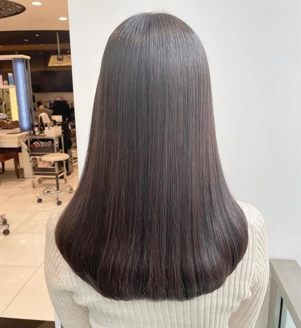 💎🇰🇷韓国スタイルカット+カラー+クオライン縮毛矯正+バイカルテトリートメント￥27390の写真