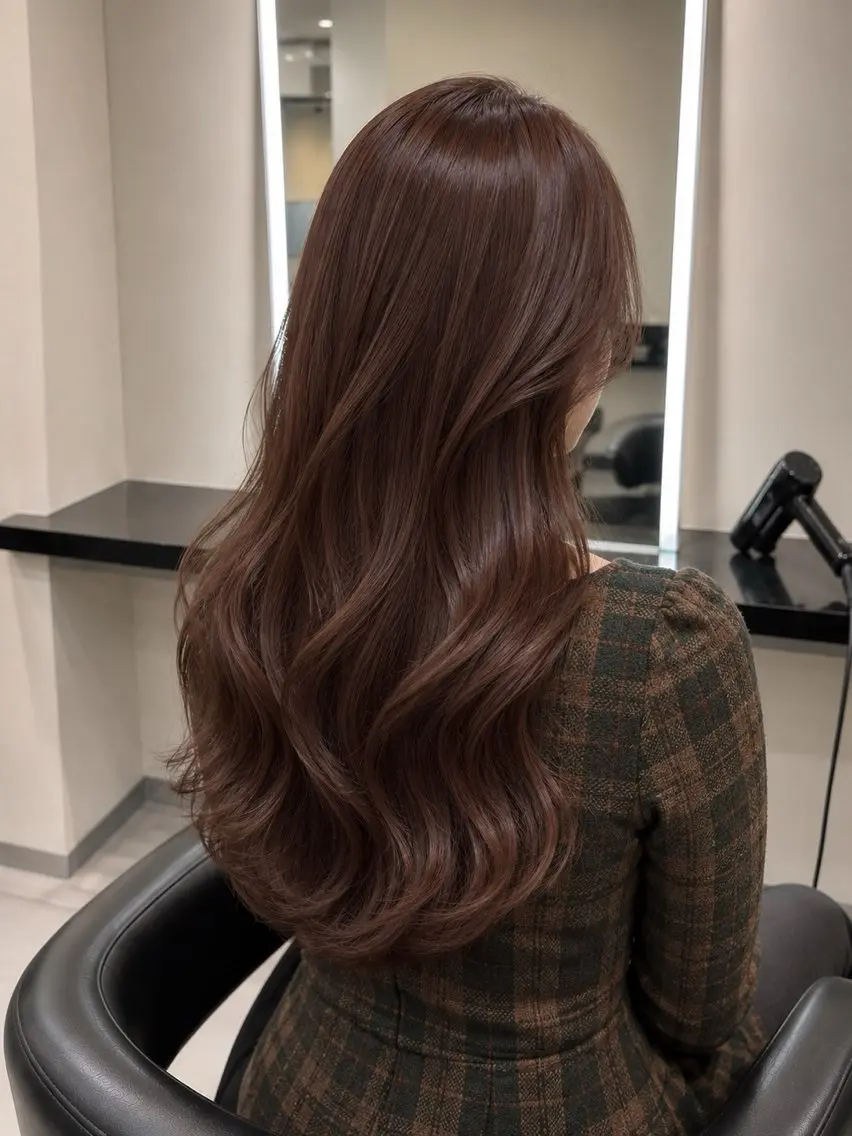 ミディアム カラー ブラウンカラー トリートメント 🌈ウルトワ水素 髪質改善naru🌈のヘアスタイル
