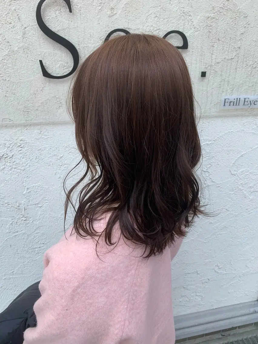 ミディアム アッシュ 西村 弘輝 パーマ/艶髪カラーのヘアスタイル