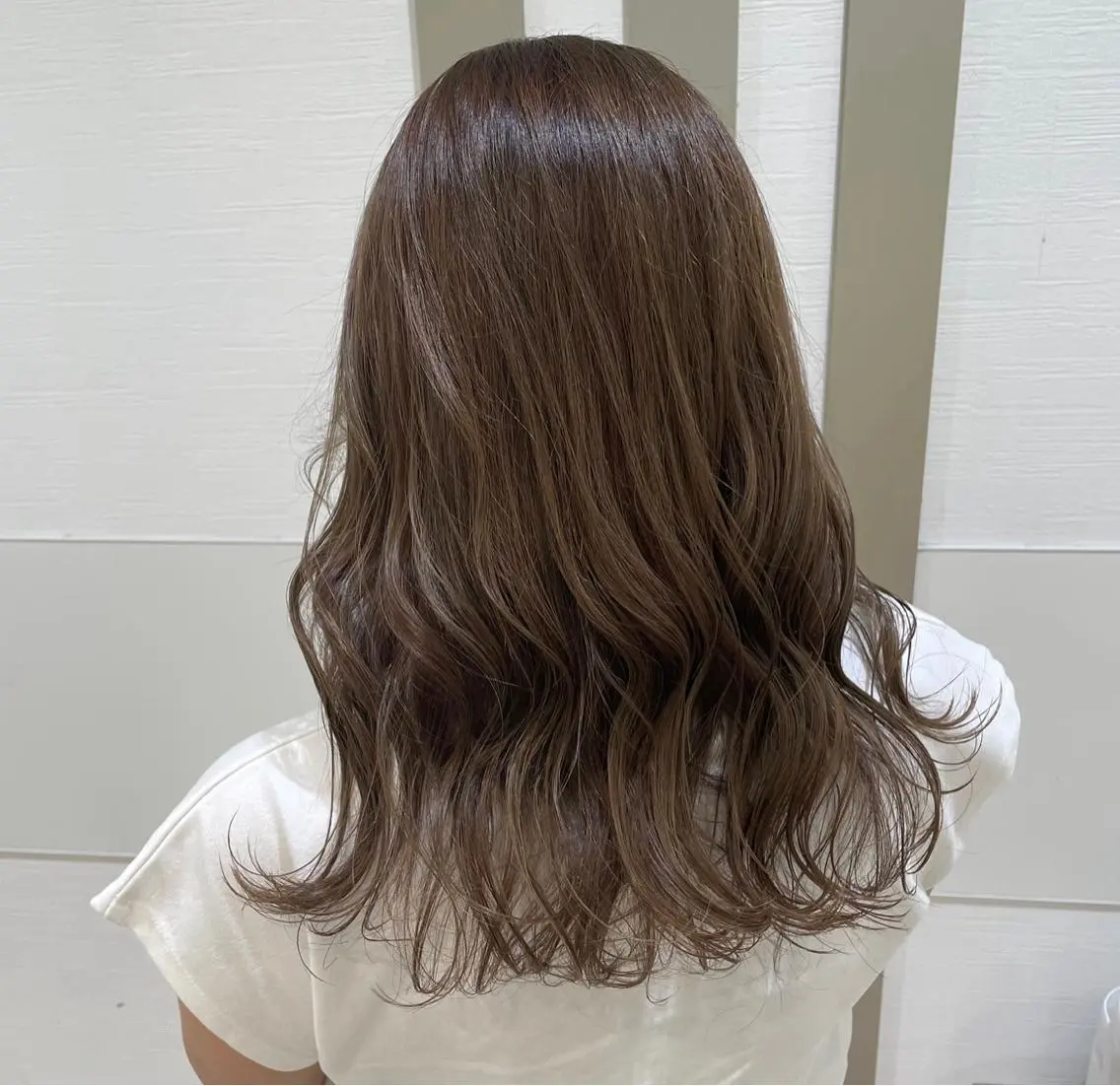ロング カラー ベージュカラー オリーブベージュ オレンジ arch by kenjeのヘアスタイル