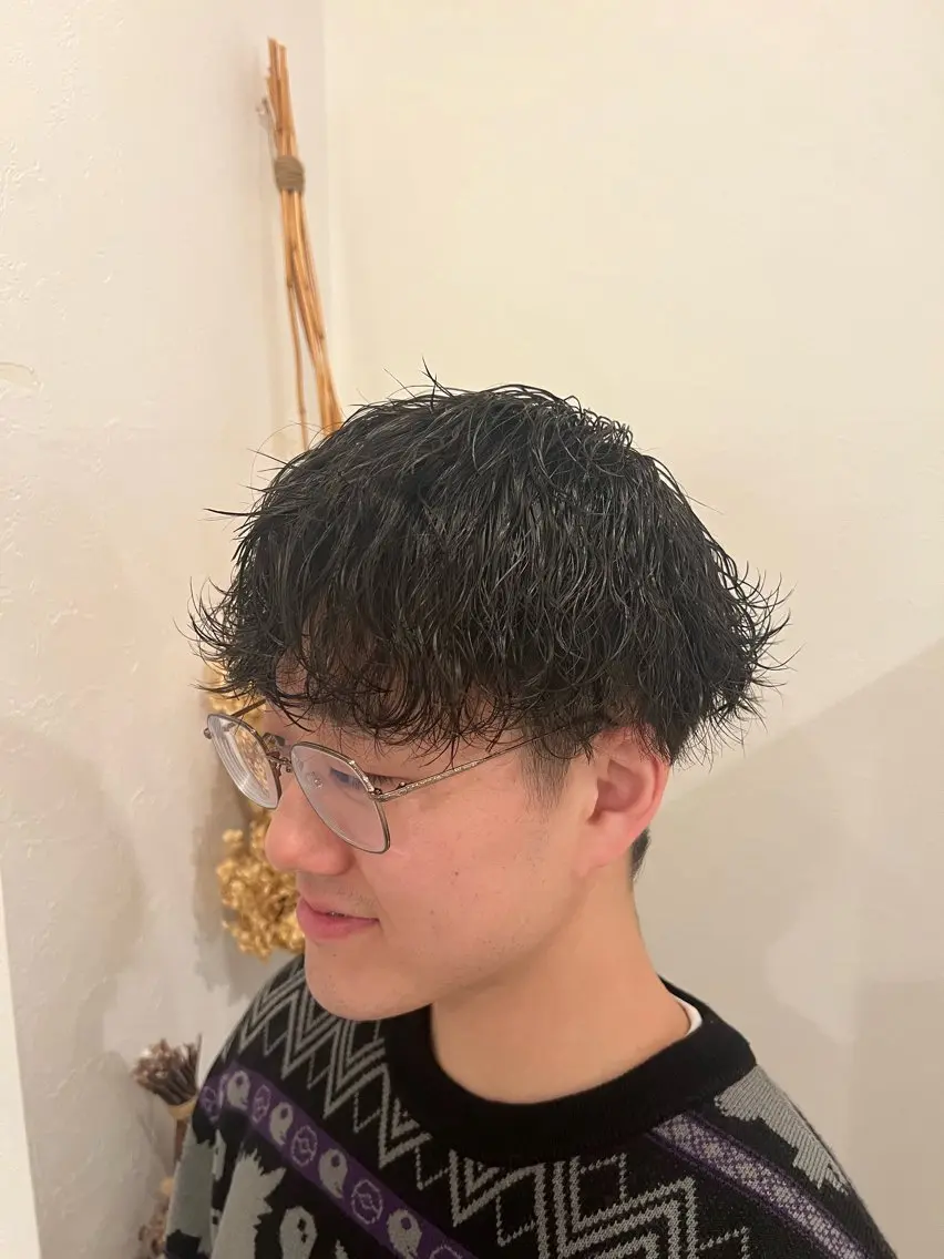 ミディアム 【本陣】カット モデル/朝岡 慧のヘアスタイル