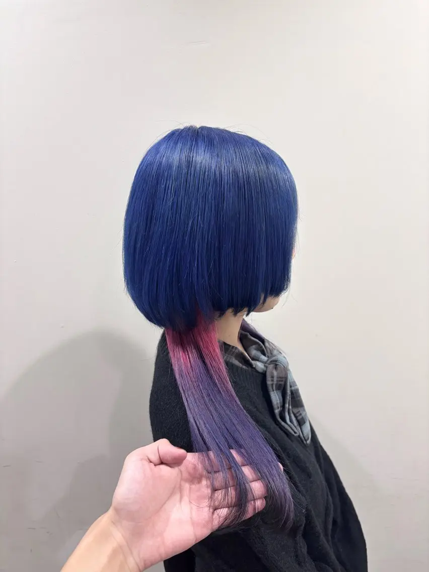 ロング カラー ヘアカラー トリートメント ヘッドスパ 【ハイトーン特化】 🦋森山陽向/大宮のヘアスタイル