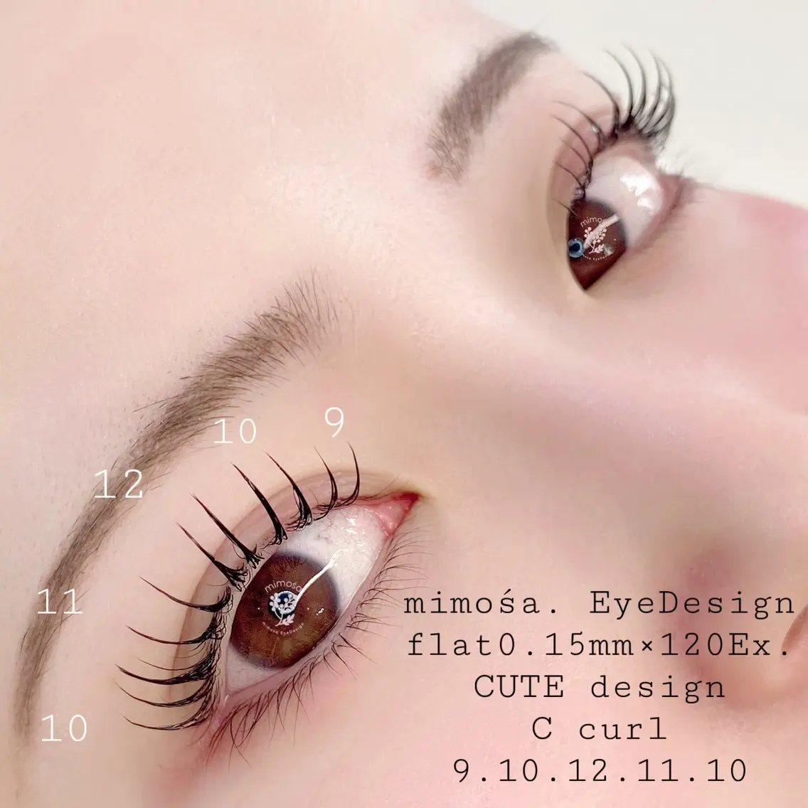マツエク・マツパ マツエク mimośa. EyeDesignのマツエク・マツパデザイン