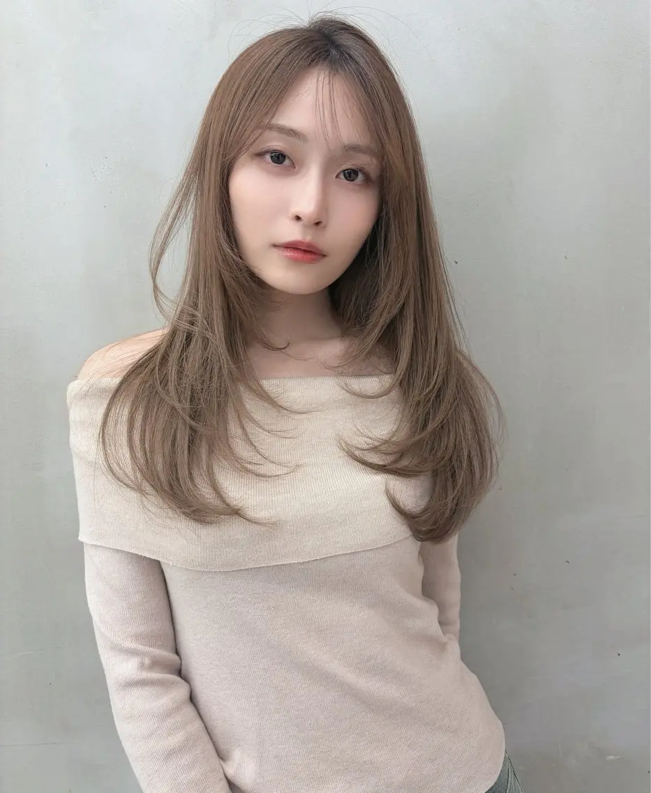セミロング カット ヘアカラー トリートメント ✨縮毛矯正✨レイヤー ホウダカズヒロのヘアスタイル