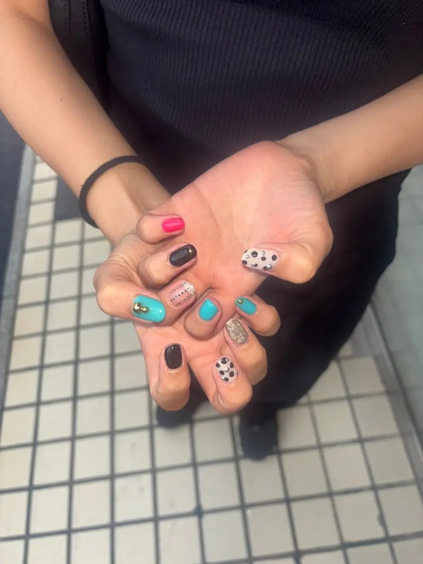 ネイル ニコネイルスクール Arisa✩.*˚のネイルデザイン