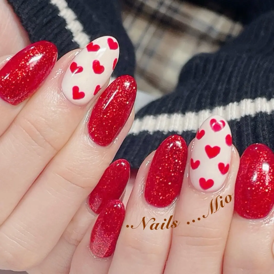 ネイル ジェルネイル ハート .Nails Mio 赤羽西ネイルサロンのネイルデザイン