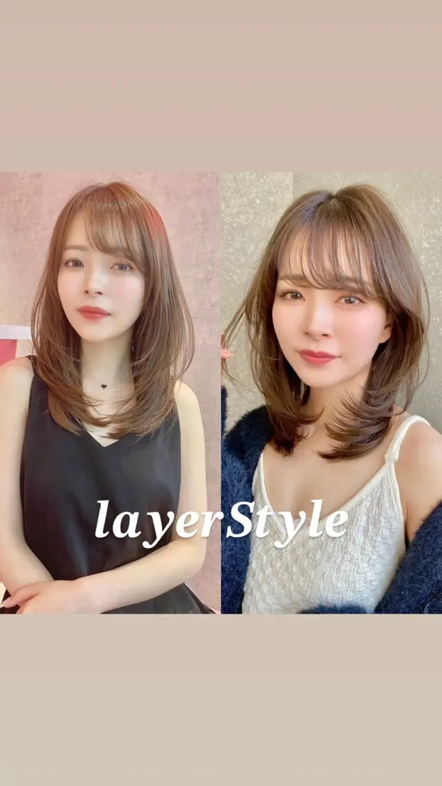 セミロング レイヤーカット 🦋高屋敷陸🦋 レイヤー/ハイトーンのヘアスタイル