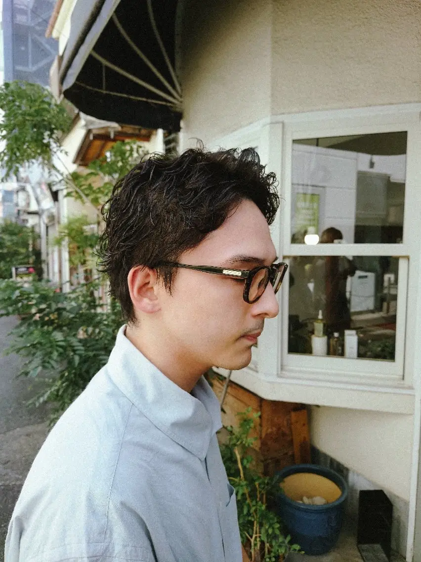 ショート メンズ パーマ カット 【pejite】 小沼 勇貴のヘアスタイル