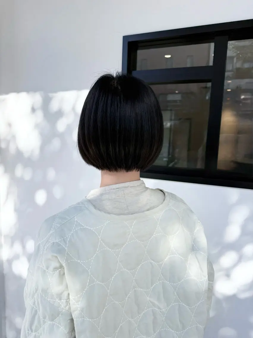 ショート カット ヘアカラー トリートメント ショートボブ/ママ 美容師/中川ゆみかのヘアスタイル