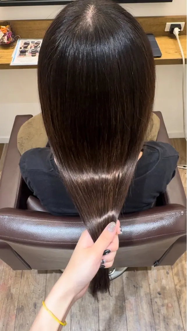 ロング パーマ 美髪矯正 KASUMIのヘアスタイル
