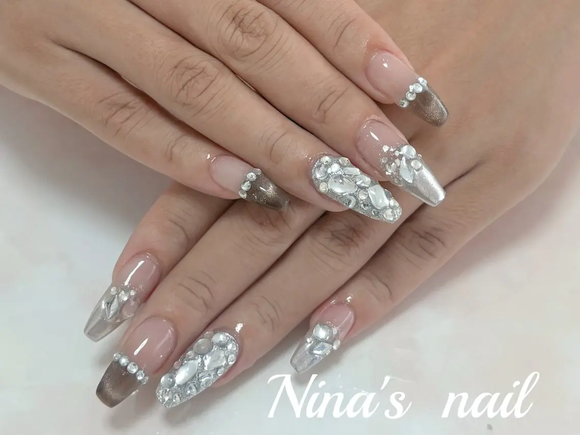 ネイル スカルプネイル ハンドネイル Nina's nailのネイルデザイン
