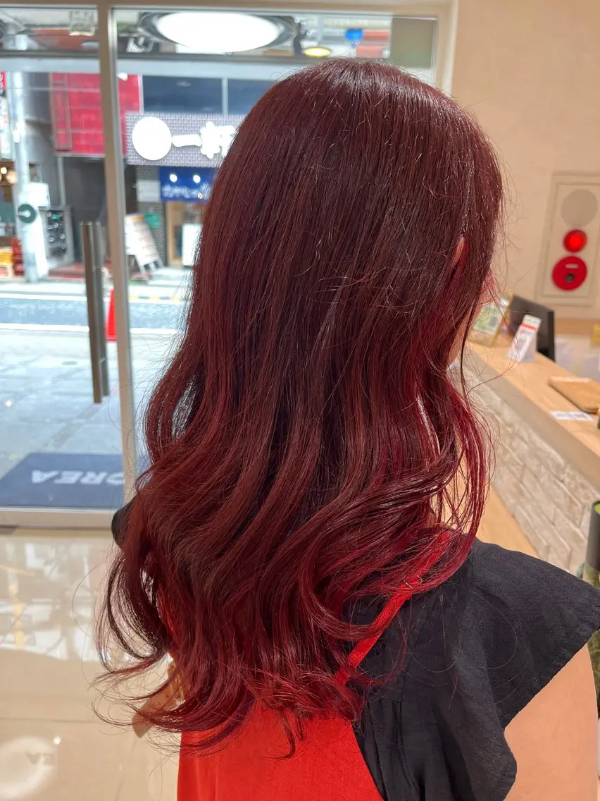 ロング ヘアカラー 🎀暖色カラー/ エクステ🎀遥🎀のヘアスタイル