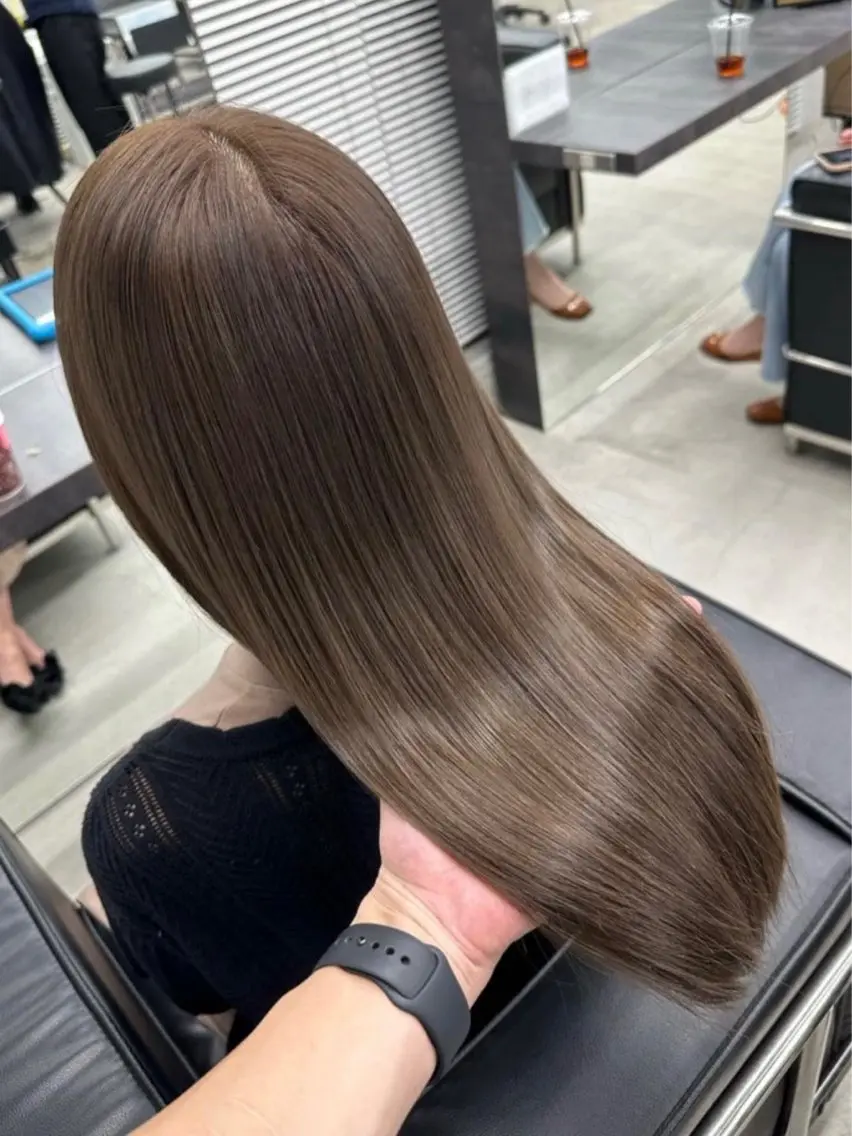 ロング カット ヘアカラー 🔥二刀流美容師🔥 渋谷/近澤瑠以✂️のヘアスタイル