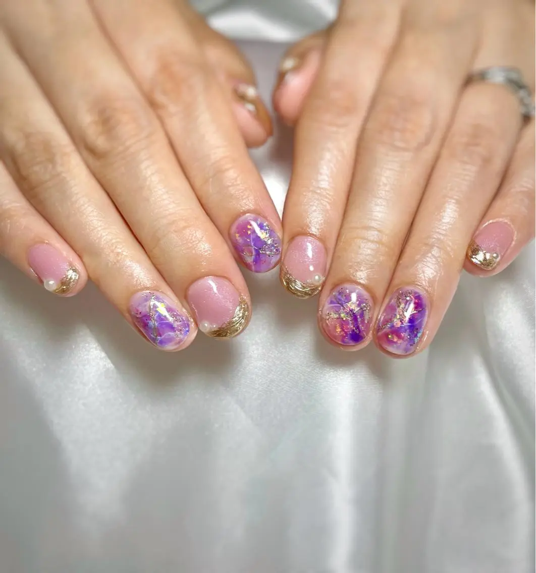 ネイル ニュアンスネイル ハンドネイル beauty salonM&Iのネイルデザイン