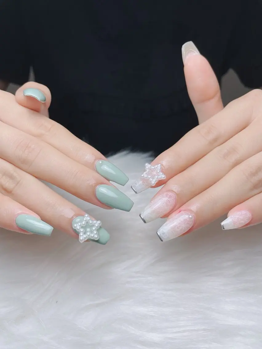 ネイル アートネイル オーロラネイル フレンチネイル ジェルネイル グラデーション ハンドネイル Sora nail 長さ出し専門店のネイルデザイン