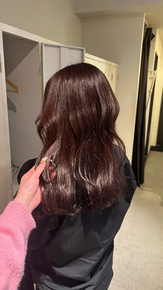セミロング ラベンダーブラウン 野田阪神/暖色カラー Kairi🐬のヘアスタイル
