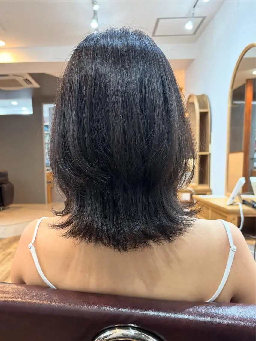 ミディアム 浅海 和孝のヘアスタイル