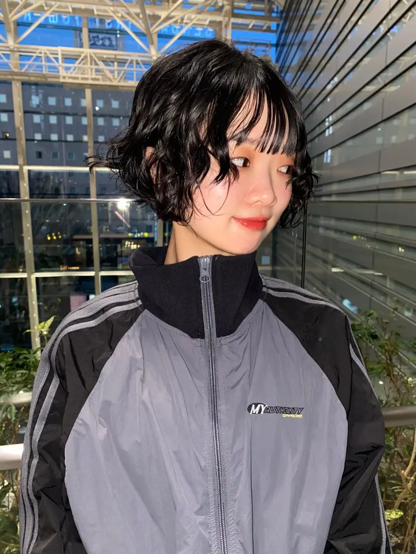 ショート パーマ ボブ カット パーマ mai / linoah˚✧のヘアスタイル